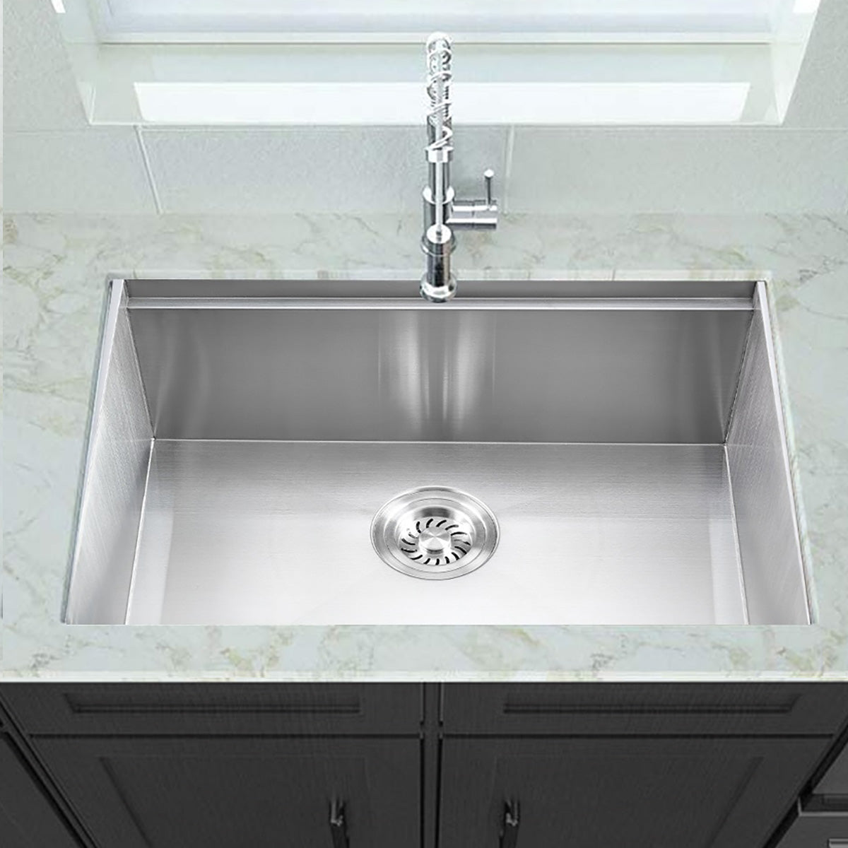 Sima 600x450mm Single Bowl Kitchen Sink 6Pc Workstation