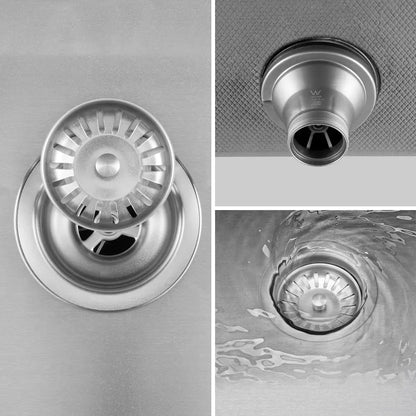 Sima-V 750x450mm Double Bowl Kitchen Sink 8Pc Workstation