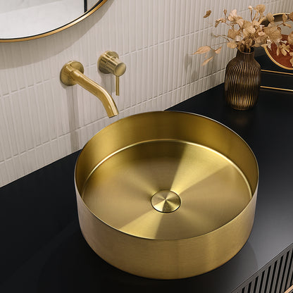 Sima-X 400x400mm Single Round Bowl Kitchen Sink Basin Workstation