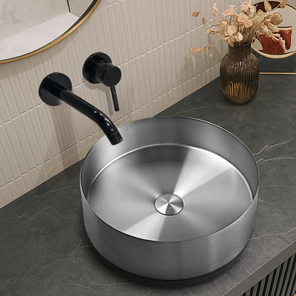 Sima-X 400x400mm Single Round Bowl Kitchen Sink Basin Workstation