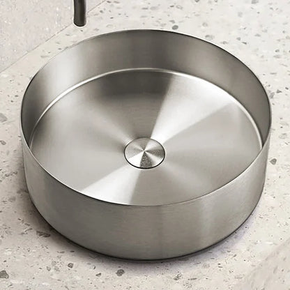 Sima-X 400x400mm Single Round Bowl Kitchen Sink Basin Workstation