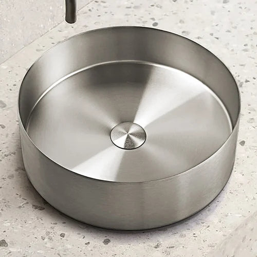 Sima-X 400x400mm Single Round Bowl Kitchen Sink Basin Workstation