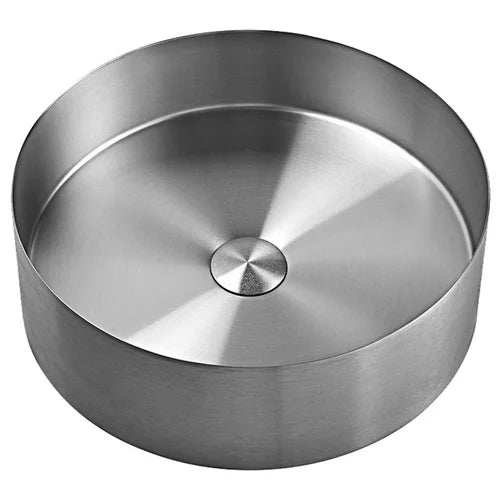 Sima-X 400x400mm Single Round Bowl Kitchen Sink Basin Workstation