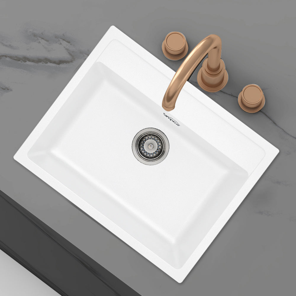 Eva 580x460mm Single Bowl Kitchen Bathroom & Laundry Sink