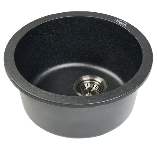 Eva 440mm Round Single Bowl Kitchen Bathroom & Laundry Sink