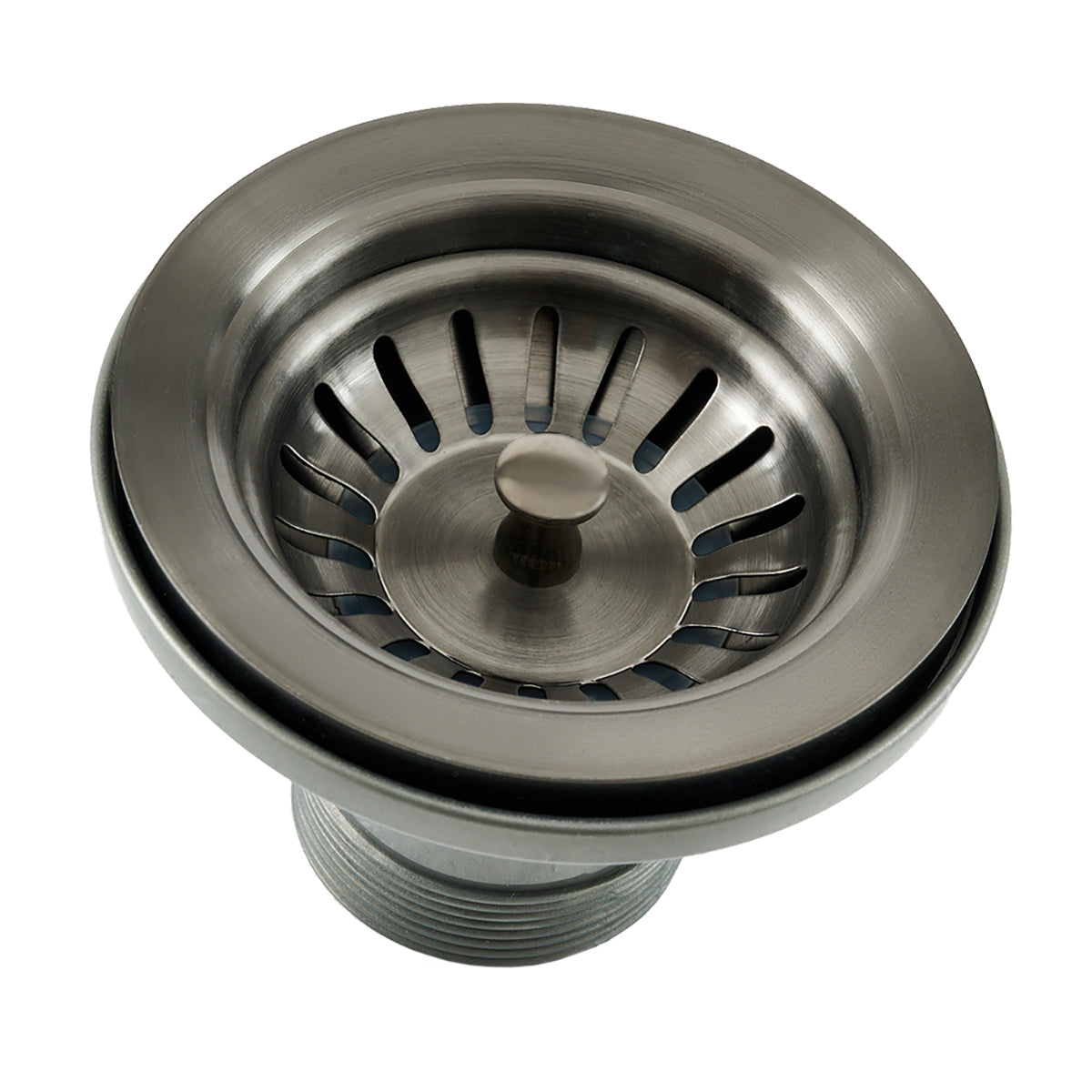 Eva 114x88mm Gunmetal Sink Basket Waste close-up