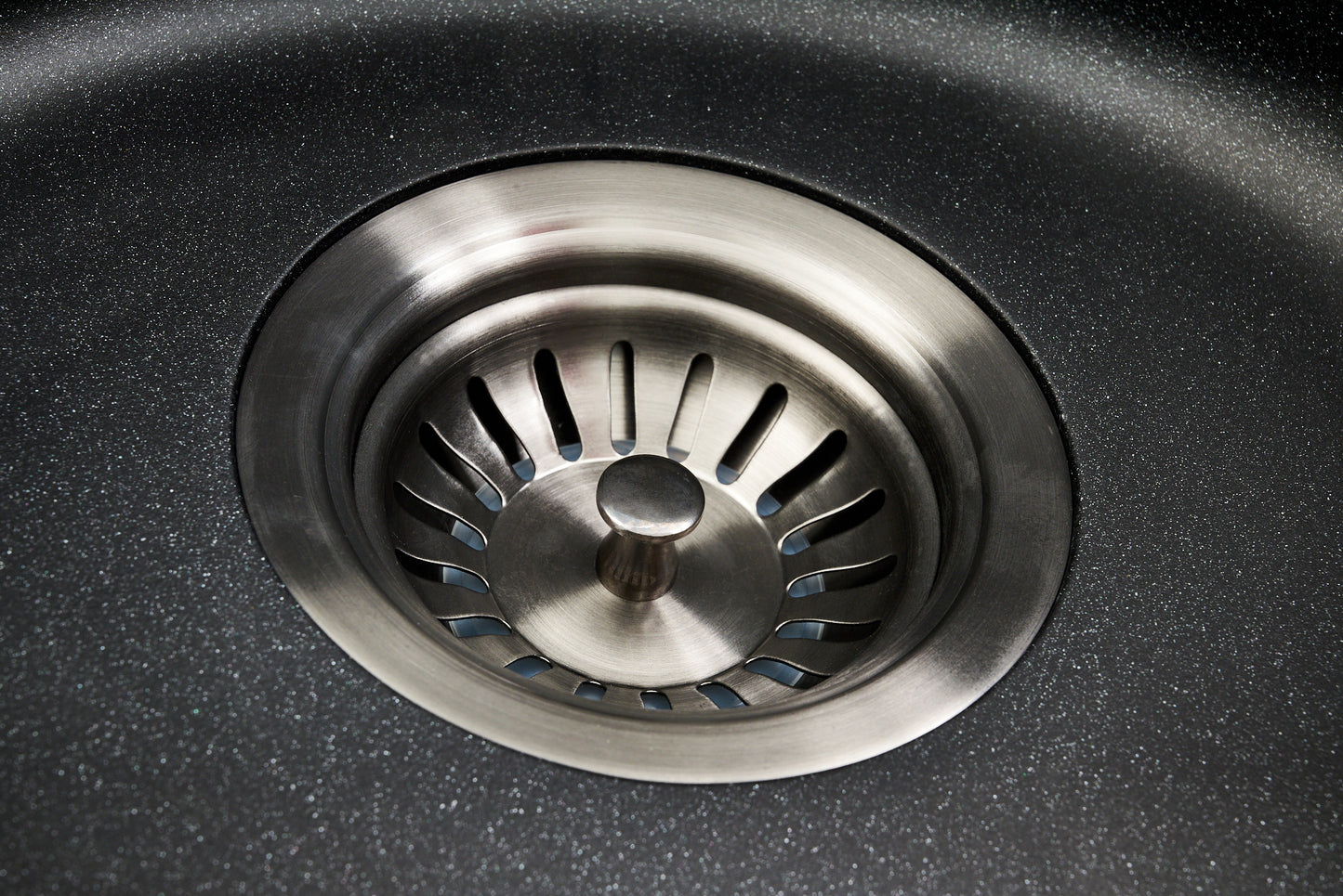 Eva 114x88mm Gunmetal Sink Basket Waste & Strainer